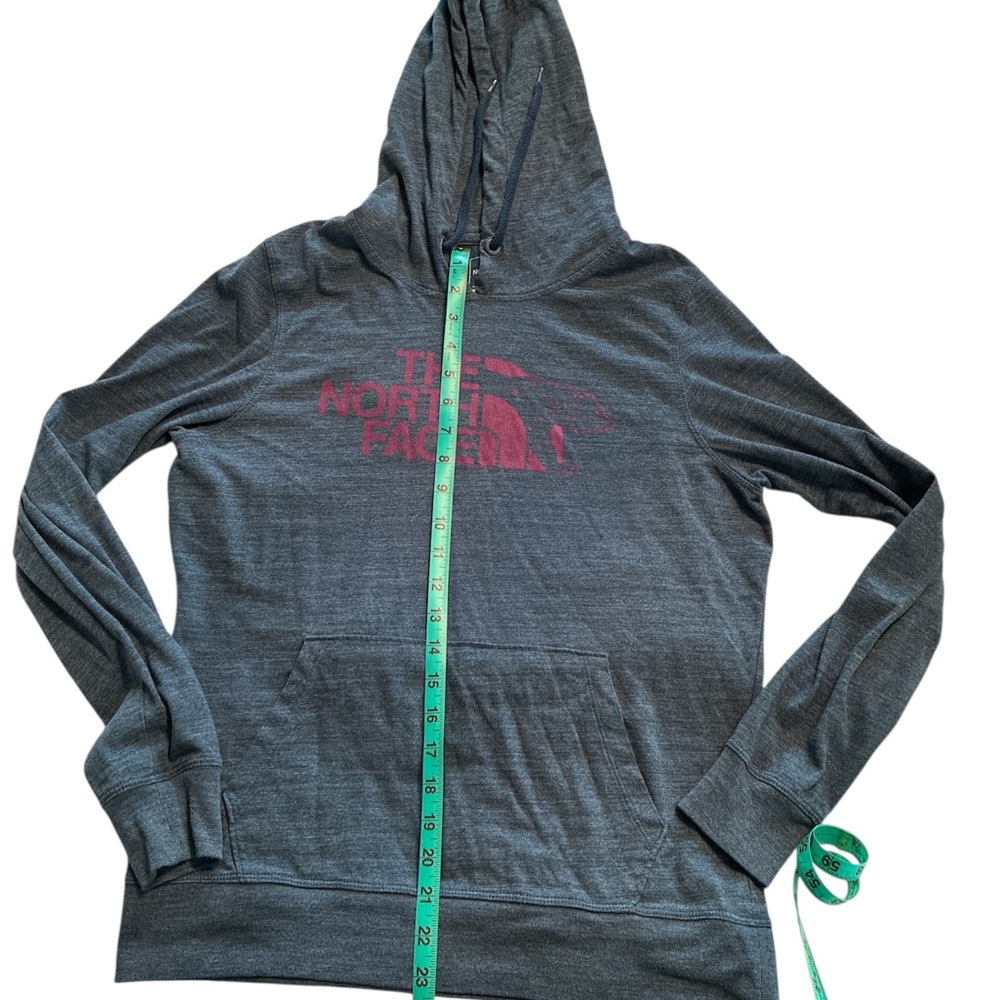 The North Face blue Hoodie with purple Accents Bear design